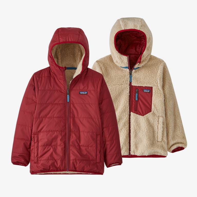 Sudadera Con Capucha Patagonia Kids' Reversible Ready Freddy Niños Rojos | mcbXlhJP