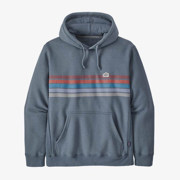 Sudadera Con Capucha Patagonia Line Logo Ridge Stripe Uprisal Unisex Grises | kbxiyRUl