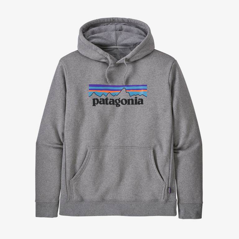 Sudadera Con Capucha Patagonia P-6 Logo Uprisal Unisex Gravel | 7hiTBGB0