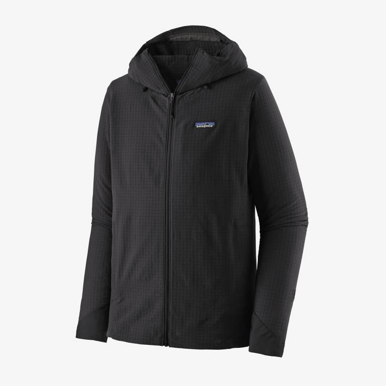 Sudadera Con Capucha Patagonia R1Â® TechFace Hombre Negros | i2gSKrHS