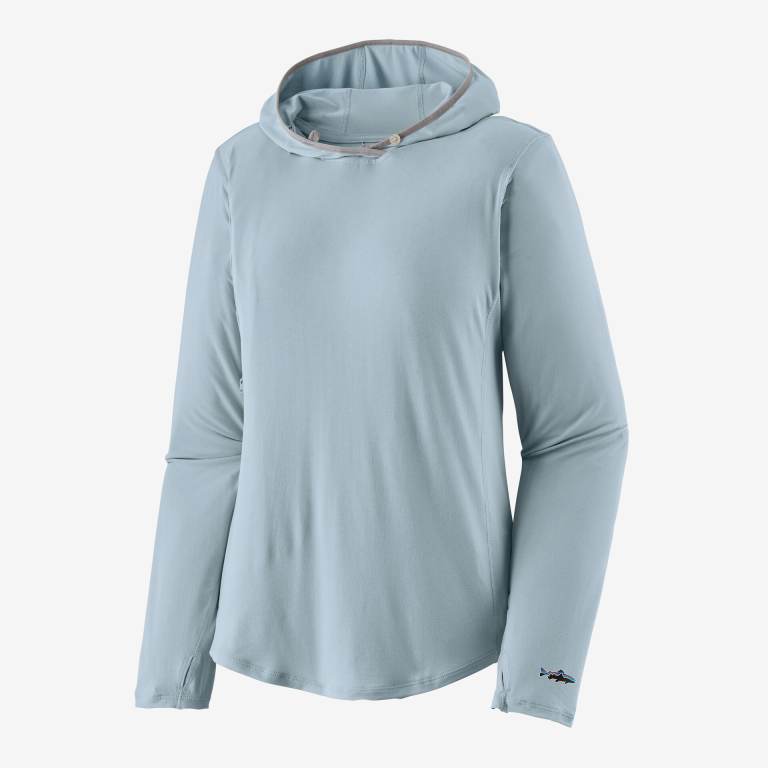 Sudadera Con Capucha Patagonia Tropic Comodidad Natural Sun UPF Mujer Azules | cd5oG6BF