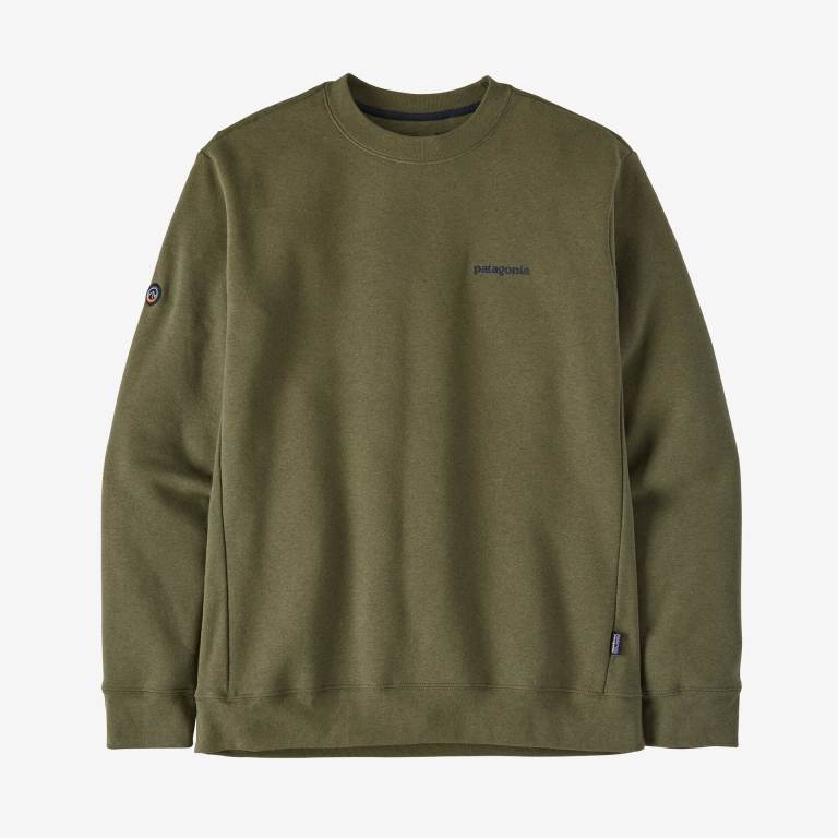 Sudaderas Patagonia Fitz Roy Icon Uprisal Crewneck Unisex Verdes | OXHuVUaM