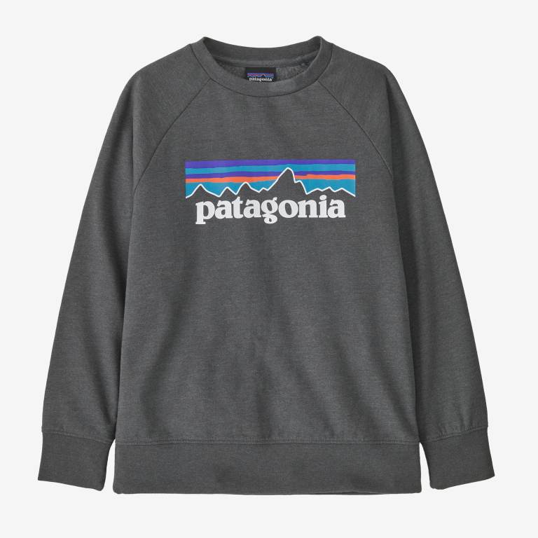 Sudaderas Patagonia Kids' Ligeros Crewneck Niños Grises | Yeu4azAl