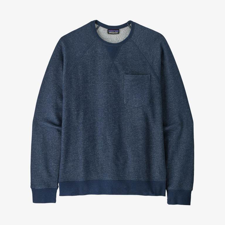 Sudaderas Patagonia Mahnya Crewneck Hombre Azul Marino | HbaYi7OQ