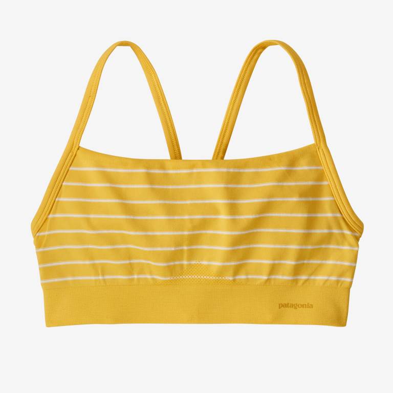 Sujetadores Patagonia Active Mesh Seamless Mujer Stripes/Yellow | l7oEGQhS