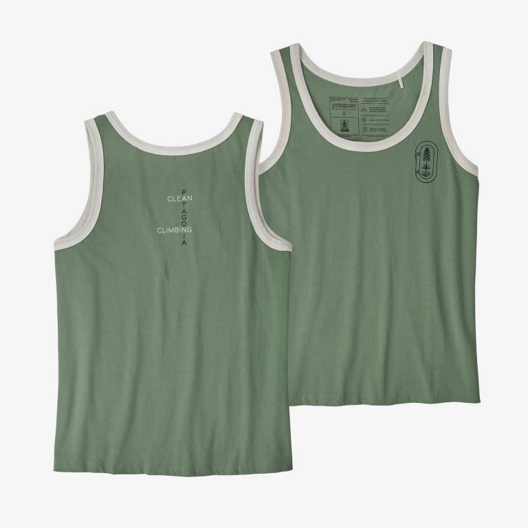 Tank Top Patagonia Clean Climb Bloom Regenerative Organic Certifiedâ„¢ Algodon Mujer Verdes | TIrtH7w2