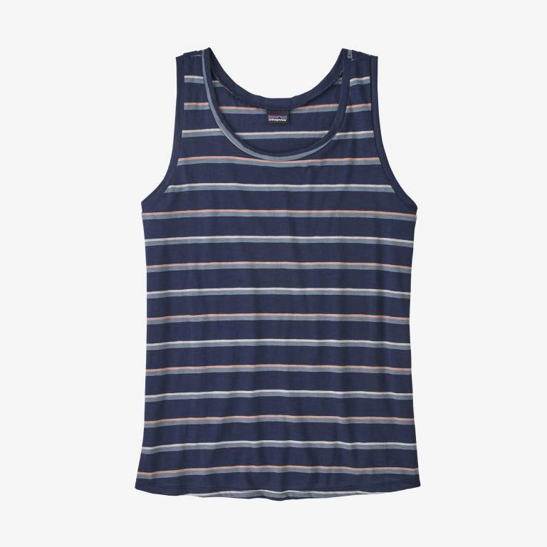 Tank Top Patagonia Mainstay Mujer Stripes/Navy | 9AJCfG05