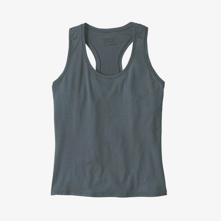 Tank Top Patagonia Side Current Upcycled Mujer Grises | Spd0JiFi